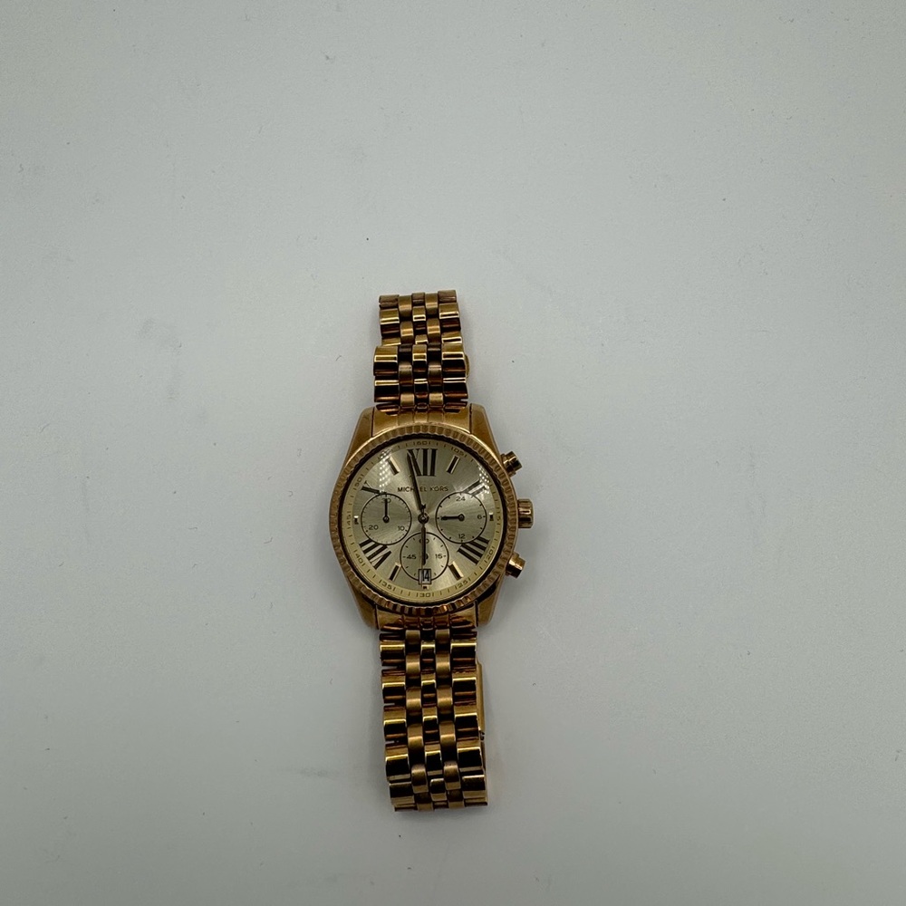 MK Oversized Lexington Gold Watch